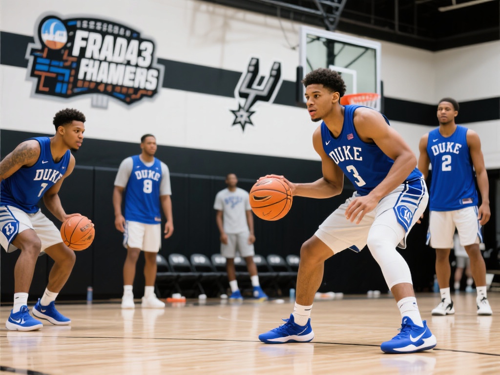 杜克球员访马刺训练馆，冠军文化塑造疯三辉煌之路